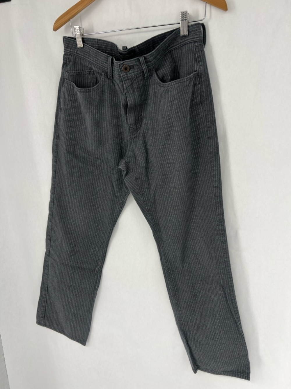 Banana Republic Men's Charcoal Pinstripe Chinos 31x30